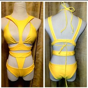 Yellow bikini